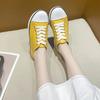 Summer New Plus Size Women's Shoes 36-43 Thick Soled Versatile Lace-up Small White Shoes Casual Sports Canvas Off White Shoes