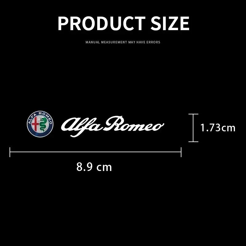 WFMJR1 Car Emblem Logo Decorative Stickers Badge Decal Interior Styling For Alfa Romeo Giulietta GT 159 147 156 Brera Giulia Stelvio