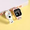 New cartoon color printed student LED electronic watch fashionable printed square Y1 button electronic watch
