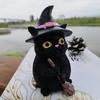 Смола Летающая Метла Кот Декоративная Метла Кот Креативная Фигурка Кошек Ведьм Настольная