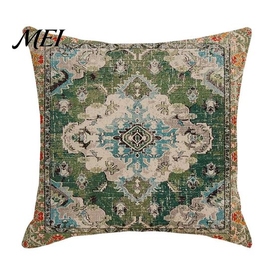 Cushion Protector Boho Throw Pillow Covers, 18 x Inch Bohemia Cover Ethnic Style Case, Decorative Pillowcase for Sofa Couch