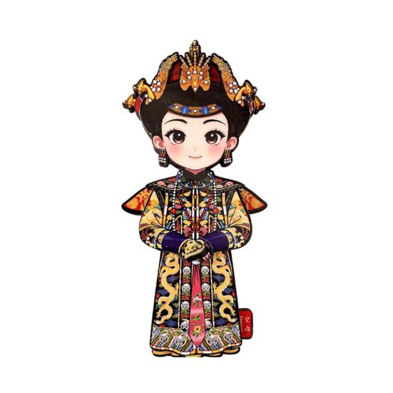 Peking Opera Character Refrigerator Magnet Chinese Style Wooden Peking Opera Role Fridge Magnet Home Kitchen