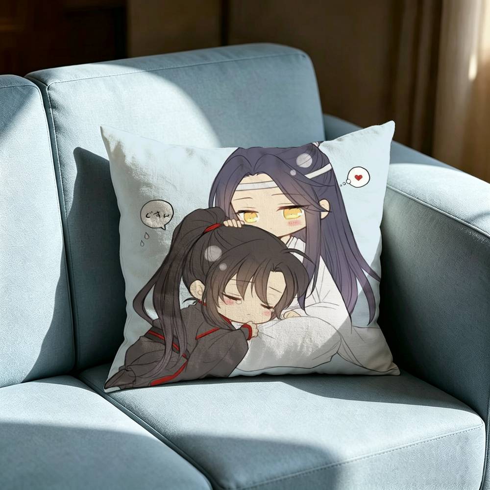 Mo Dao Zu Shi Double-sided printed pillow cover Solid color minimalist pillowcase, fits all bedroom styles