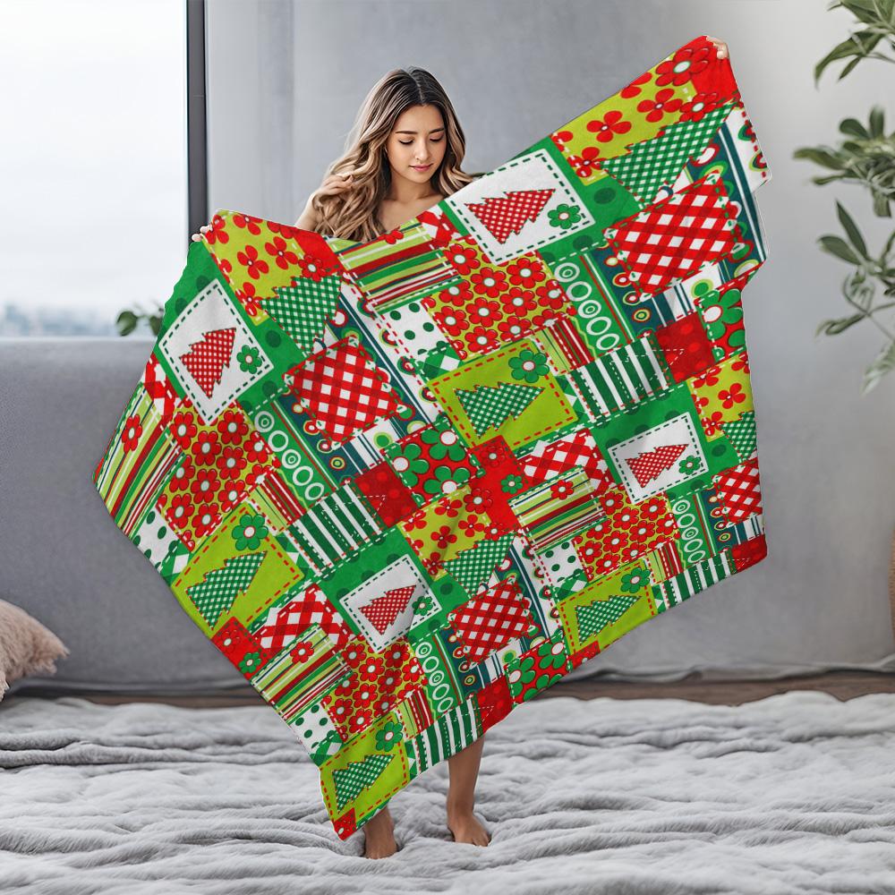 Cozy Throw Blanket Soft Warm Fuzzy Plush Sherpa Blanket Home Decor Bedding Gift Idea Christmas Holiday