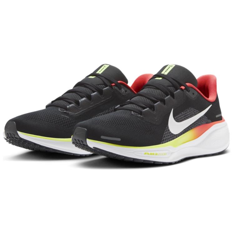 Nike Air Zoom Pegasus 41 Black Crimson Yellow Мужские кроссовки Белый Ярко-малиновый Неоново-желтый HQ1564-016