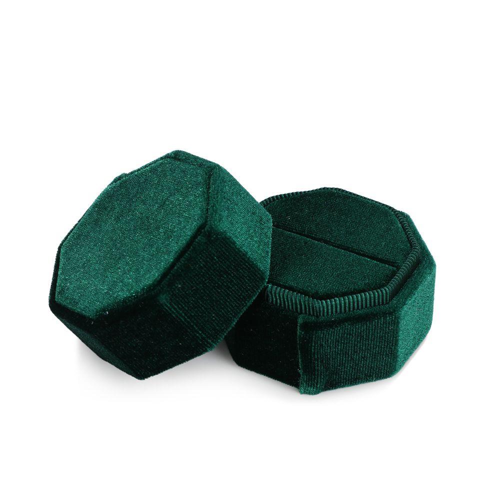 Высококачественная изысканная свадебная шкатулка для хранения колец со съемной крышкой, бархатная шкатулка для хранения ювелирных изделий