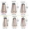 4/5/6/7Pcs Cream Nozzles Pastry Socket Large Cupcake Paper Cups Cream Nozzles Cake Decorating Tools for Pastry Piping Bag Baking