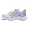 Li Ning Kids Синтетическая кожа Ling Yue 3.0 Модная амортизирующая дышащая повседневная обувь Детская повседневная обувь Белый Синий YKCU240-2