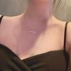 925 Sterling Silver Inlaid Zircon Star Necklaces for Women Sweet and Cute Pendant Choker Fashion Creative Jewelry Gift