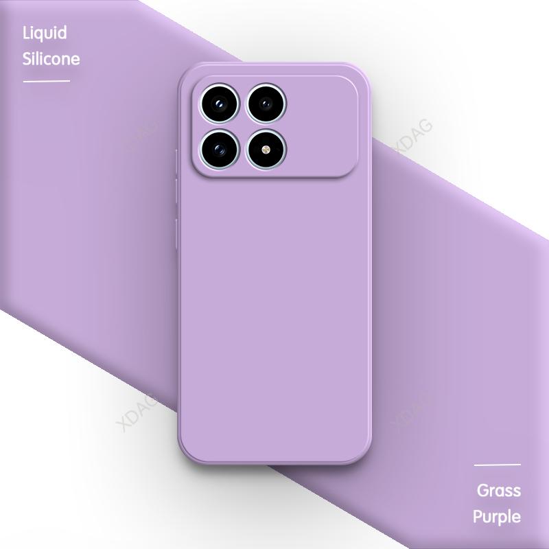 Оригинальный силиконовый чехол для телефона Xiaomi Poco F8 Pro Ultra 5G F8Pro F8Ultra Fundas Высококачественная мягкая внутренняя подкладка из флока Задняя крышка