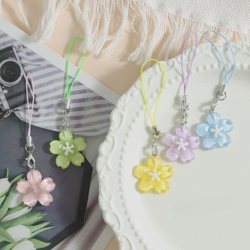 Transparent Transparent Bag Phone Chains Solid color Kawaii Pendent Accessory Student
