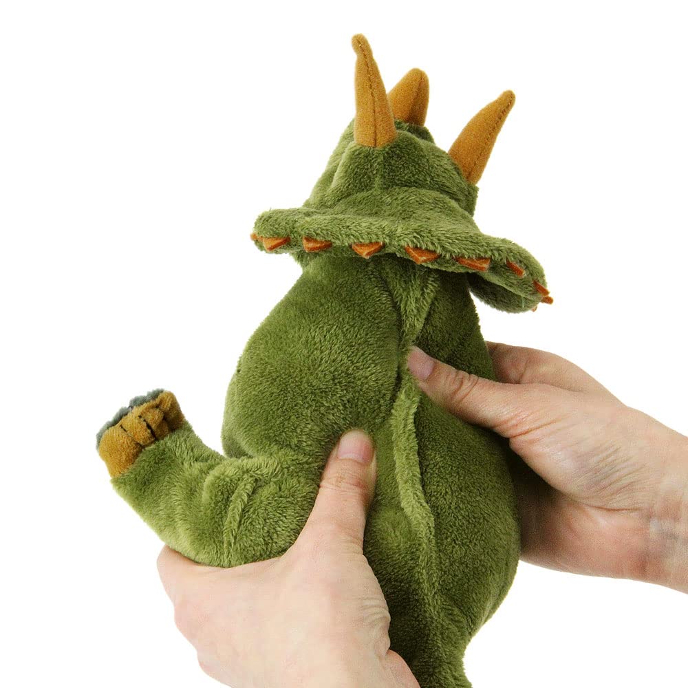 Калората Трицератопс Плюшевая игрушка Мягкая плюшевая игрушка динозавр Подарок Рождественский подарок (Серия "Маленькие/Сидящие") Сенсорный/Реалистичный (Игрушка динозавров)
