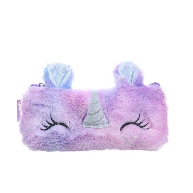 Плюшевый Единорог Очаровательная Пеналы Licorne Kawaii Девочки Estuche Para Lpices для Trousse Astuccio Холст Школьный School Cartuchera Высокое Качество