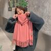 Women'S Thick Warm Solid Color Scarf Autumn And Winter New Style Cashmere Scarf Versatile Wool Scarf