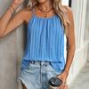 Повседневный стиль Майка Летний отпуск Сексуальный Свободный Без рукавов Женский жилет