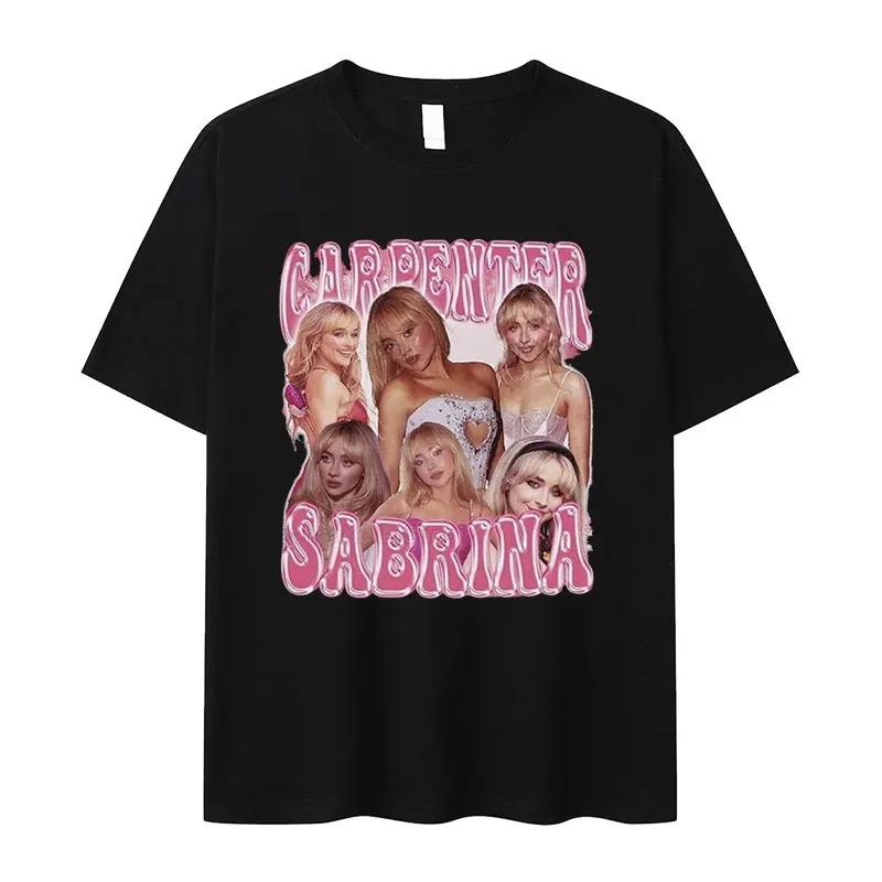 Футболки с графическим принтом музыкального тура Сабрины Карпентер 90-х годов, унисекс, женская ретро-футболка высокого качества, модная футболка, 100% хлопок, свободная футболка