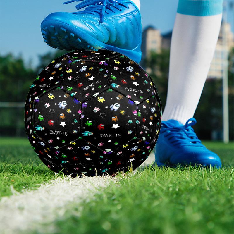 Among Us Print Size 5 Soccer Ball, PU Wear Resistant Football for Match Training and Daily Practice, Birthday Gift for Soccer Fans
