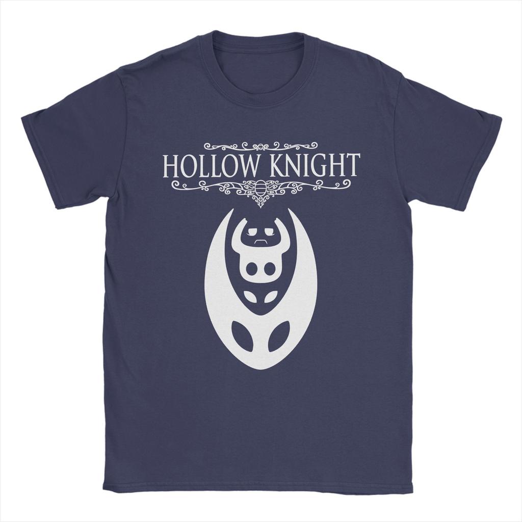 Игровые футболки Hollow Knight Silksong для мужчин, 100% хлопок, оригинальная футболка с круглым вырезом, футболки с коротким рукавом, одежда, подарок