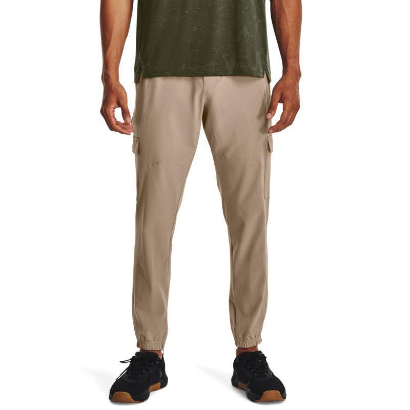 Under Armour Однотонные эластичные тренировочные трикотажные брюки мужские коричневые 1380358-236