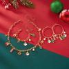 Snowflake Christmas Necklace And Earrings Set With Alloy Accents For Seasonal Gift