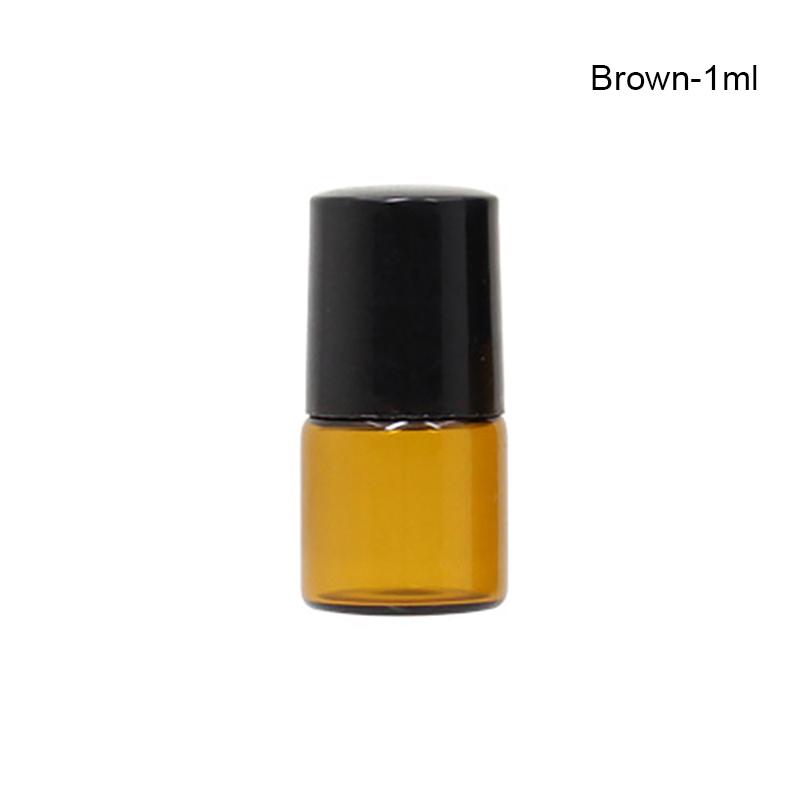 1 мл, 2 мл, 3 мл, 5 мл, 10 мл, янтарный тонкий стеклянный рулон на бутылке, пустая многоразовая бутылка, образец тестового эфирного масла, флаконы для духов с роликом