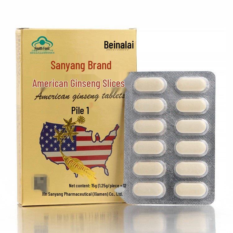 Леденцы с американским женьшенем Sanyang 1,25 г (12 таблеток)