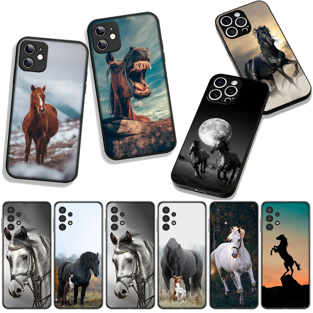 Чехол для телефона Бегущая дикая лошадь Крутой корпус для Apple iPhone 17 16 11 Pro XS Max XR 6 7 8 Plus + 16E SE 2020 Air 5 8+ Чехол