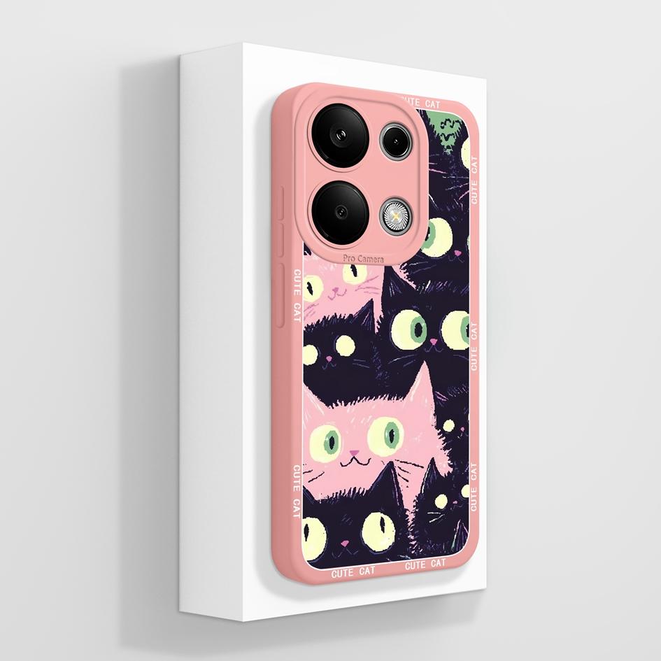 Phone Bags For Redmi Note 13 14 Pro Plus 4G 5G Note14pro+ Covers Cute Creative Puppy Soft Liquid Silicone Durable Anti Slip Cases Compatible For Redmi