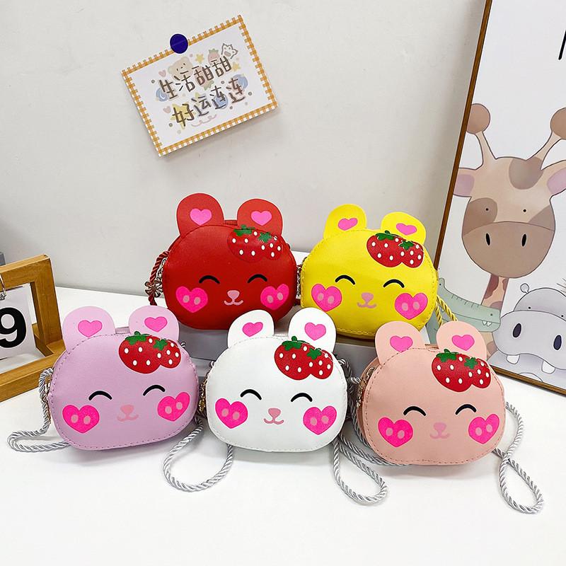 Клубничный Кролик Наплечная Сумка Животный Принт Легкая Регулируемый Подарочный Ремешок