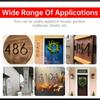 New Floating House Numbers Creative Modern Zinc Number Self Adhesive Door Sign Outdoor Mailbox Apartment Home Decorations