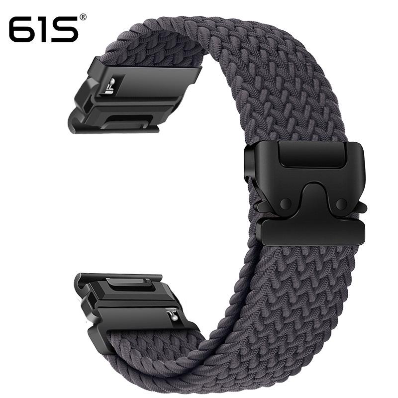 Эластичный ремешок из паракорда 61S для часов Garmin Fenix 8, 7X Pro, 955, 965
