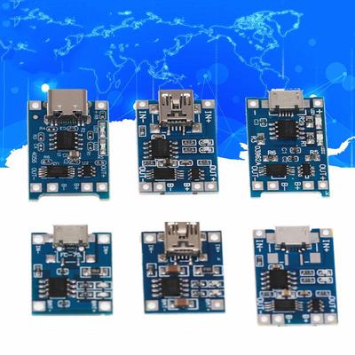 Тип-C/Micro USB 5V 1A 18650 TP4056 Плата модуля зарядного устройства для литиевой батареи с двойной защитой 1A