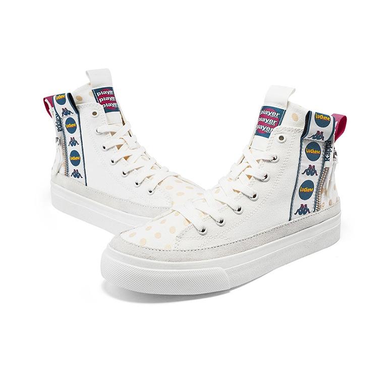 Kappa Кеды Player High-Top для скейтбординга, унисекс, кроссовки, белые, K0AW5CC48D-012