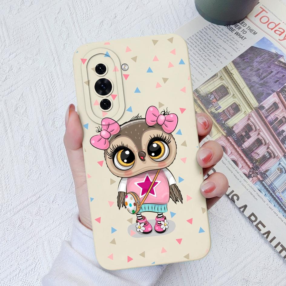 Чехол для телефона Huawei Nova 4E 5T 6 7 8 9 10 SE 11 Pro P30 P40 Lite, мягкий матовый жидкий силиконовый чехол, милый модный противоударный чехол с котом для Huawei, бампер