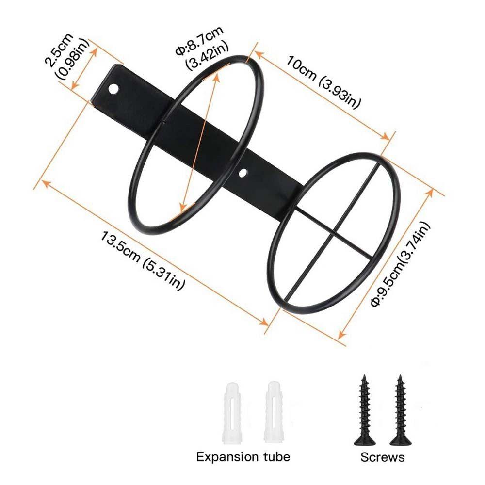 Simple Wall Mounted Wine Bottle Holder Black Wine Bottle Display Holder for Home