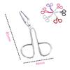 Ножницы с плоским кончиком Пинцет для бровей Зажим Машинка для стрижки Инструмент для удаления из нержавеющей стали,
