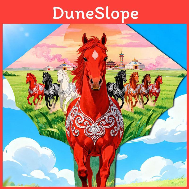 Horse Kite With Polyester Material And Mechanical Craft For Childrens Outdoor Play