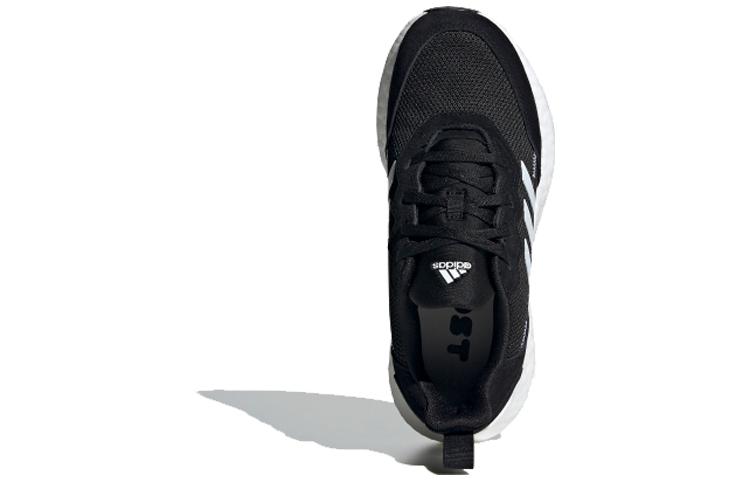 adidas Rapida Lux S&L J Удобные Низкие Кроссовки для Бега с Круглым Носком Нескользящие Детские Черно-Белые Подростковые FV2760