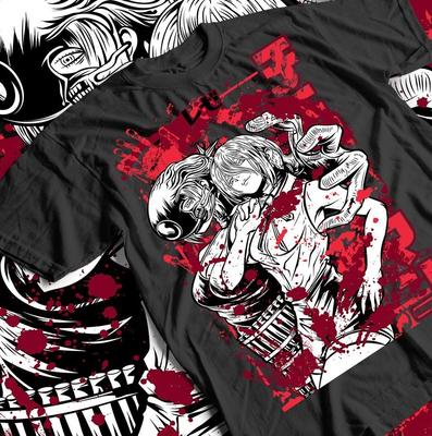 Футболка Reze Chainsaw Man Макима Пауэр Аки Дэнджи Аниме Подарок Футболка Все Размеры