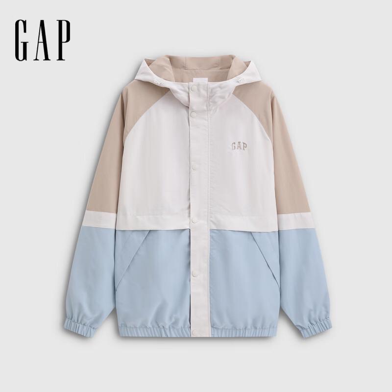 Gap Унисекс Свободная Худи с Вышивкой Логотипа