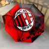 1 шт. Автоматический складной зонт - Узор AC Milan, Портативный и складной дизайн с 8 спицами, Рождественские и новогодние подарки