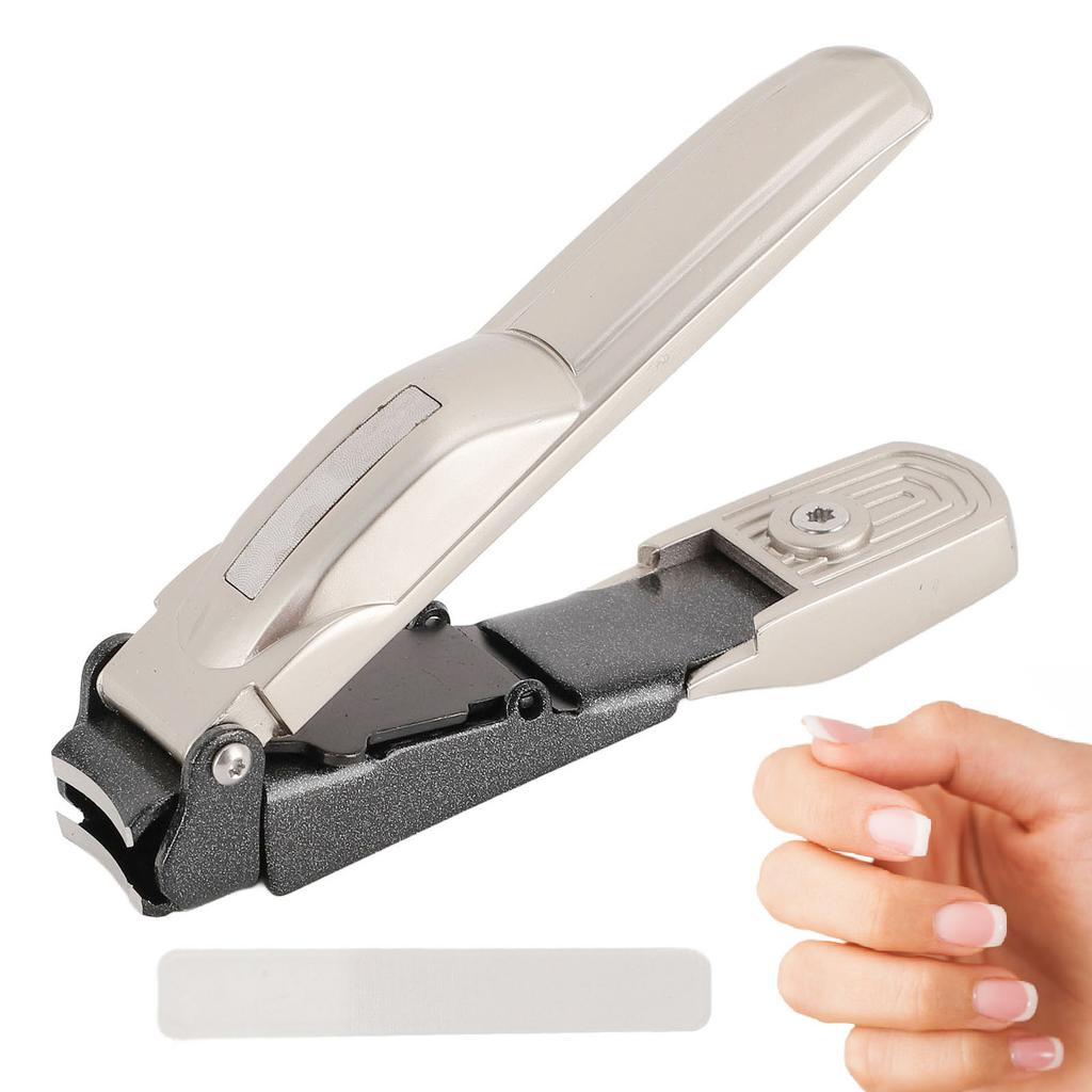 Кусачки для ногтей с широким открыванием губок, портативные кусачки для ногтей из нержавеющей стали с пилочкой для ногтей для T