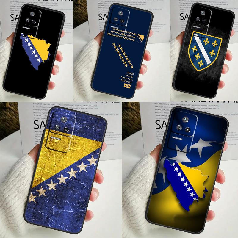 Bosnia Flag Funda For POCO M6 Pro X3 X4 X5 X6 M5s F3 F5 Xiaomi 13T Pro 12T 11T 12 13 Lite 14 Ultra Case