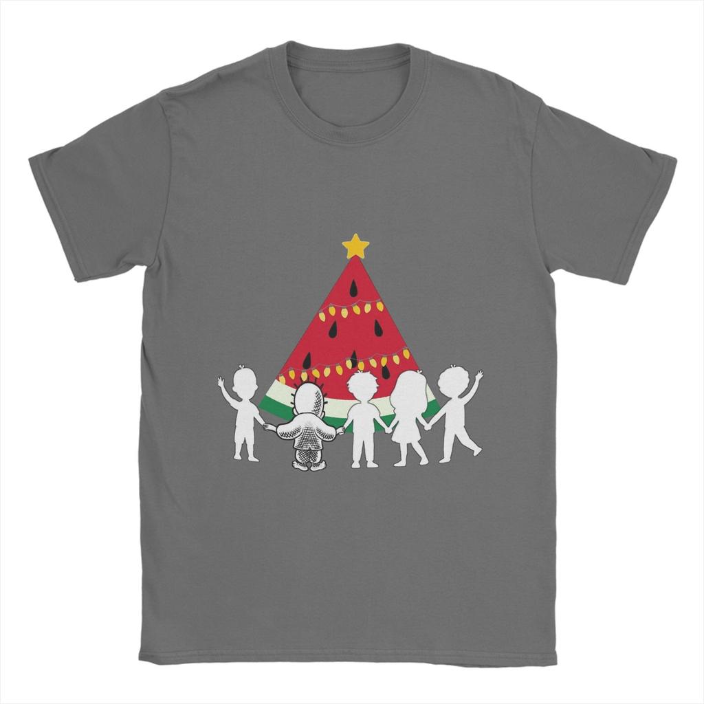 Handala Men's T Shirt Funny Tees Short Sleeve O Neck T-Shirts Cotton Printing Tops