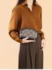 Genuine Leather Crossbody Bag with Retro Style Mobile Phone Cover