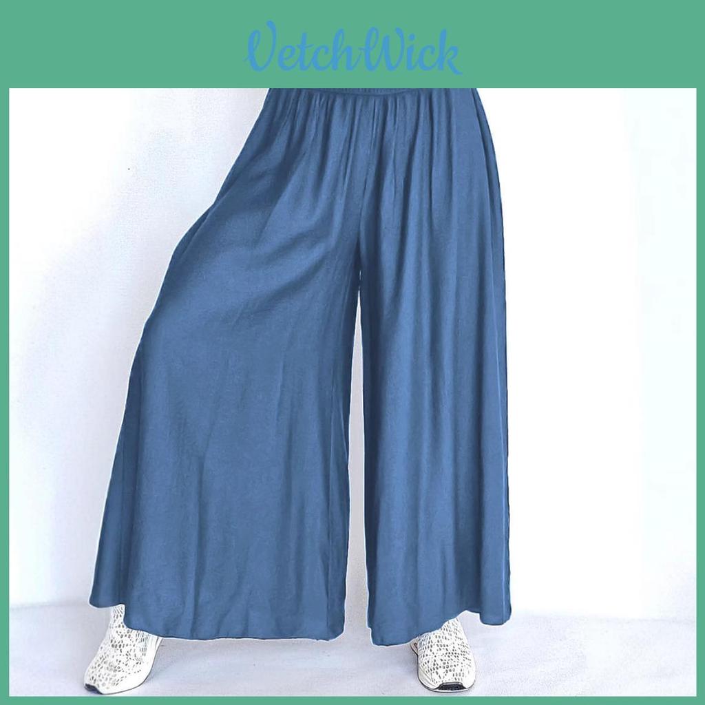 Wide Leg Pants With Elastic Waist For Casual Womens Fashion