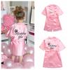 Kids Letters Pattern Robes Girls Nightgown Children Bathrobe Pajamas Sleepwear Night Dress Gown