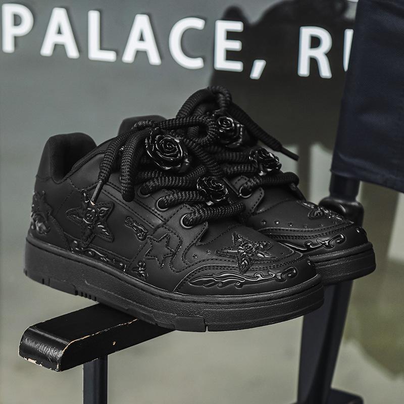 2024 Весна и Осень Рельефная Роза Guochao Niche Creative Star Shoes Мужская и женская обувь для пар Обувь для сноуборда Обувь для спорта и отдыха