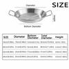 18/20/22/24cm Seafood Plate Nonstick Surface Dual Loop Handle Frying Pan Uniform Heat Transfer Flat Bottom Food Tray