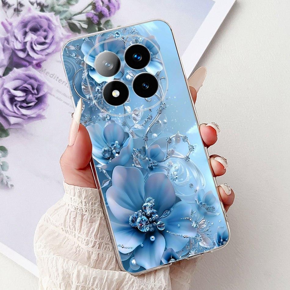 For Xiaomi Redmi Note 14 Pro+ Elegant Floral Butterfly Phone Case For Redmi Note14 Pro Plus 5G Soft Silicone TPU Cases